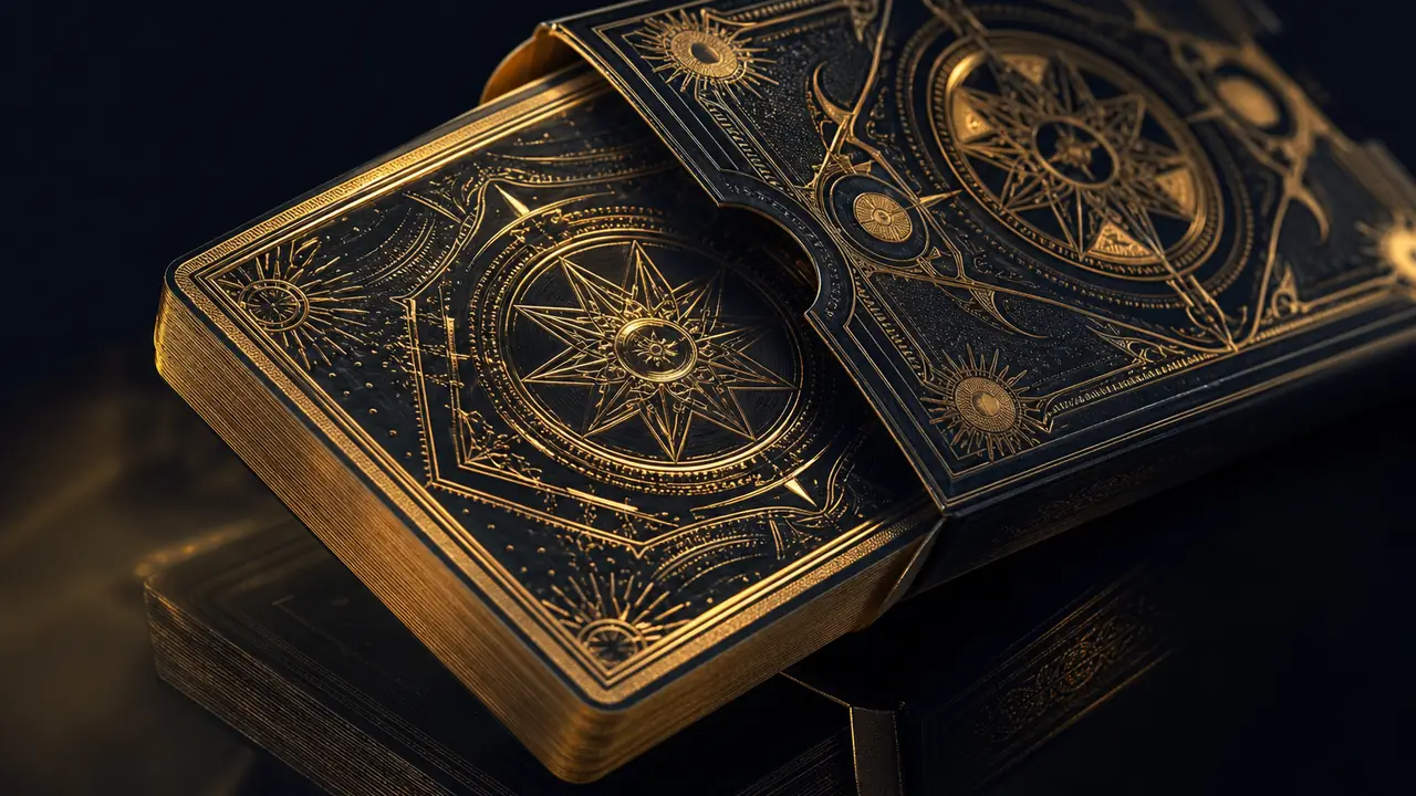 Limited edition gold foil card deck